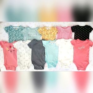 Baby Girl Onesies Bundle Size 12 Months
